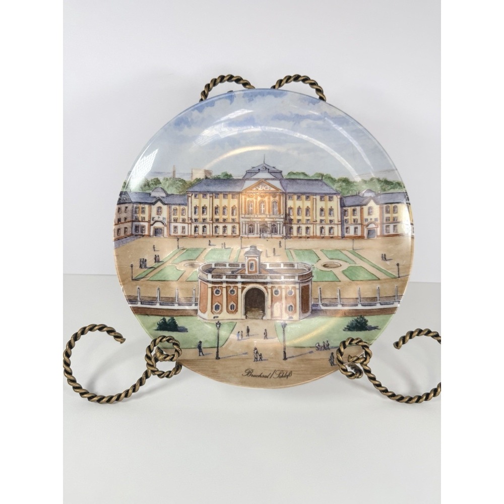KAISER W Germany‎ Decorative Plate Bruchsal Schloss 1985 Collectible Wall Art